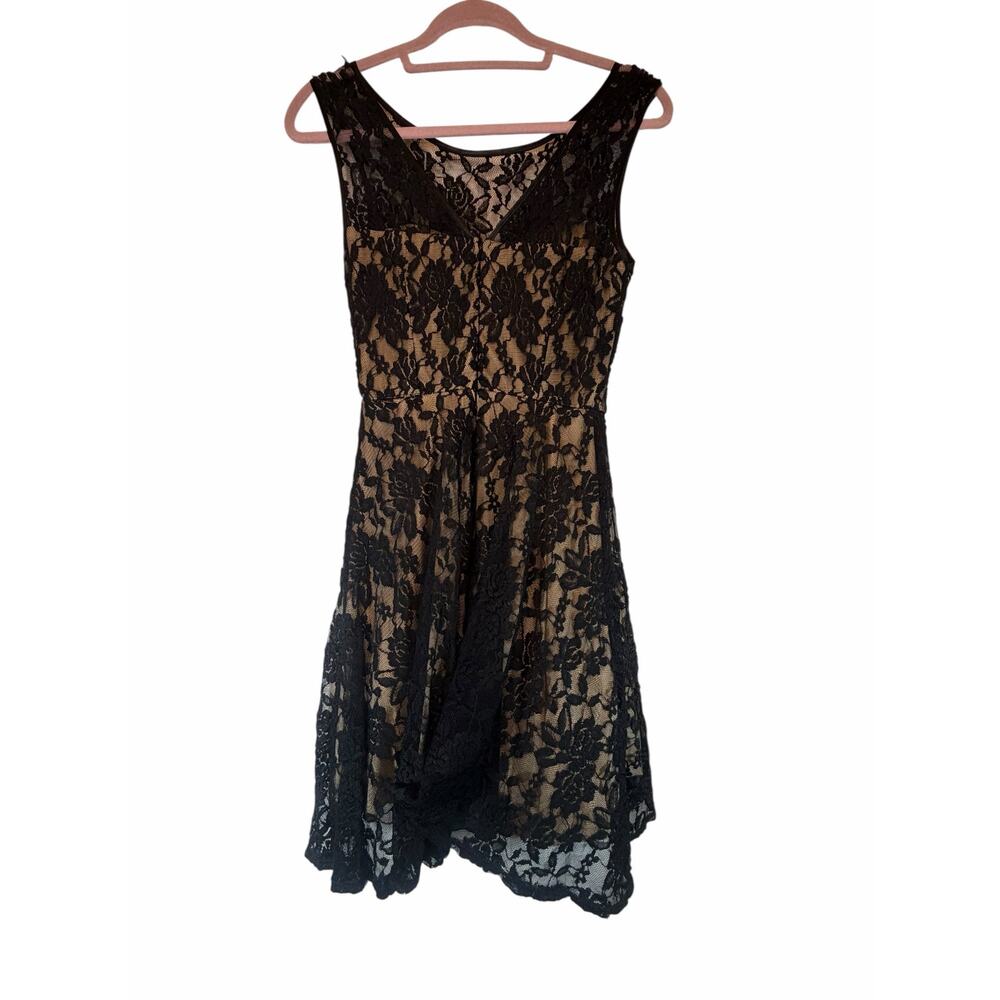 Juno Dress Collection Black Lace Cocktail Dress - Size S - Picture 9 of 10